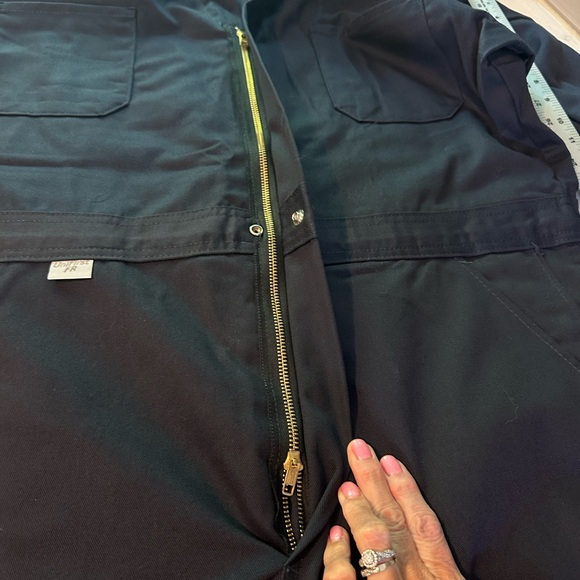 Armorex Unifirst FR Coveralls Jumpsuit 42R Navy L/Sleeve 6 Pocket NWOT - Picture 7 of 10